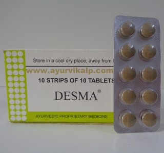 J & J Dechane, DESMA, 100 Tablets, Anti-asthmatic